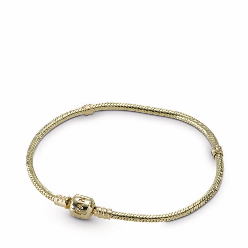 Pandora Moments Gold Clasp Bracelet - Yellow Gold 14 K - Canada | IZ3127FX